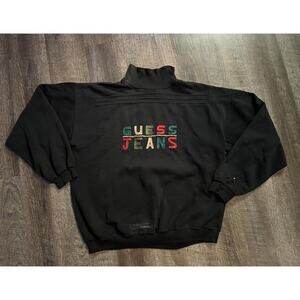 Vintage 90s Guess Jeans Georges Marciano Pullover Sweater Black Size L